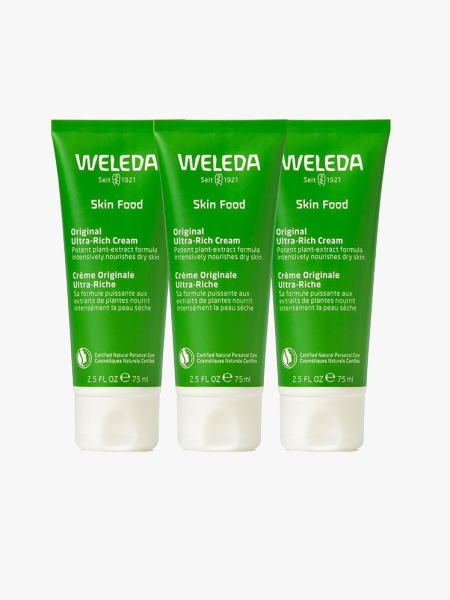 The Weleda Skin Food Original (3-Pack) on a light gray background